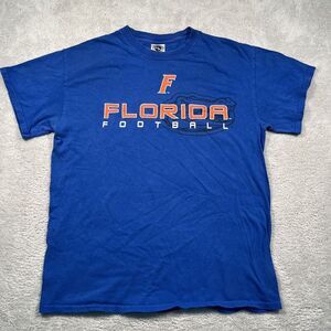 Vintage Y2K New Agenda Florida Gators Football T-Shirt Mens M‎ Blue Graphic Tee